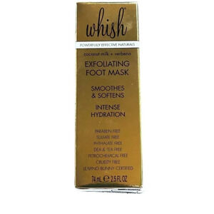 Whish Exfoliating Foot Mask Coconut Milk and Verbana 2.5 oz NEW